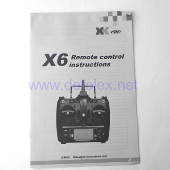 XK-K123 AS350 wltoys V931 helicopter parts instruction sheet for XK-K123 transmitter X6